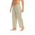 preiswerte Heim-Herren Leinenhose Hose Hosen Sommerhosen Strandhose Tasche Kordelzug Elastische Taille Glatt Komfort Atmungsaktiv Täglich Festtage Urlaub Hawaiianisch Boho Schwarz Weiß