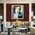 cheap People Paintings-Handmade Oil Paintings Canvas Wall Art Decoration Modern Abstract Figure Portrait for Home Decor Rolled Frameless Unstretched Painting