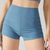 baratos Shorts e motociclistas de ioga-Mulheres Shorts de Academia Shorts de ioga Calções De Treino Com Cordão Cintura Alta Pilates Treino de Ginástica Exercite-se Calção Côr Sólida Preto Azul Marron Esportes Roupas Esportivas Com Stretch