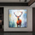 voordelige Olieverfschilderijen-handgemaakte abstracte herten olieverfschilderij op canvas getextureerde kunst aan de muur dier schilderij getextureerde herten schilderij abstracte kunst aan de muur getextureerde vogel papegaaien