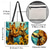 cheap Graphic Print Bags-Women&#039;s Tote Shoulder Bag Canvas Tote Bag Polyester Shopping Holiday Beach Print Large Capacity Foldable Lightweight Giraffe Yellow Blue