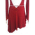 cheap Figure Skating Dresses-Figure Skating Dress Women&#039;s Girls&#039; Ice Skating Dress Burgundy Patchwork Thumbhole Mesh Spandex Stretchy Training Practice Professional Skating Wear Thermal Warm Crystal / Rhinestone Long Sleeve Ice