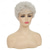 cheap Older Wigs-Short White Wigs for Women Synthetic Layered Curly Pixie Wig with Bangs Natural Looking Costume Hair Wig