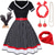 billige Antrekk-1950-talls vintage-inspirert flare-kjole damekostyme vintage cosplay dateparty&amp;amp; kveld festival silke skjerf