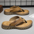 cheap Outdoor Sandals-Men&#039;s Leather Sandals Summer Sandals Slippers &amp; Flip-Flops Retro Walking Casual Daily Vacation Beach Comfortable Shoes Dark Grey Dark Brown