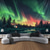 cheap Landscape Tapestry-Aurora Northern Lights Hanging Tapestry Wall Art Large Tapestry Mural Decor Photograph Backdrop Blanket Curtain Home Bedroom Living Room Decoration