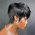 cheap Human Hair Capless Wigs-Short Bob Wig Human Hair Short Pixie Cut Wigs for Black Women 100% Human Hair None Lace Front Wigs Natural Black
