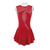 cheap Figure Skating Dresses-Figure Skating Dress Women&#039;s Girls&#039; Ice Skating Dress Burgundy Patchwork Thumbhole Mesh Spandex Stretchy Training Practice Professional Skating Wear Thermal Warm Crystal / Rhinestone Sleeveless Ice