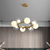cheap Circle Design-Chandelier Pendant Lighting Gold Copper with Glass Globes Classic Vintage Sputnik Ceiling Light Fixture for Kitchen Living Room Dining Room Bedroom Farmhouse