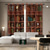 cheap Curtains &amp; Drapes-Vintage Bookshelf Blackout Curtains Door Insulation Outdoor Balcony Rest Living Room Home Decoration 2-piece Set of 3d Digital Printing Perforated