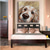cheap Abstract Paintings-Hand paited Abstract Pet Portrait painting handmade Large gold dogs Painting for Nursery Gold Painting for Walls Retriever Painting as a Gift to Favorite Pet Labrador Colorful Art oil painting