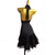 cheap Competition Dress-Latin Dance Dress Rhinestone Tassel Women's Performance Training Sleeveless High Spandex Tulle