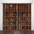 cheap Curtains &amp; Drapes-Vintage Bookshelf Blackout Curtains Door Insulation Outdoor Balcony Rest Living Room Home Decoration 2-piece Set of 3d Digital Printing Perforated