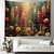 cheap Landscape Tapestry-Valentine&#039;s Day Colorful Flowers Field Hanging Tapestry Wall Art Large Tapestry Mural Decor Photograph Backdrop Blanket Curtain Home Bedroom Living Room Decoration