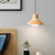 cheap Island Lights-LED Pendant Light 20cm 1-Light Warm White Metal Wood Painted Finishes Bulb Included Modern Style Dining Room Bedroom Pendant Lantern Design 110-240V