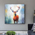 voordelige Olieverfschilderijen-handgemaakte abstracte herten olieverfschilderij op canvas getextureerde kunst aan de muur dier schilderij getextureerde herten schilderij abstracte kunst aan de muur getextureerde vogel papegaaien