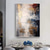 cheap Oil Paintings-Gray Gold Textured Paintinghandmade  Abstract Painting Hand-painted gold foil Acrylic Paintings Minimalist artwork Wall Art painting  for Living Room bedroom artwork
