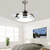preiswerte Deckenventilator-Leuchten-LED-Deckenventilatoren 108 cm 1-flammig dimmbar galvanisierte/lackierte Oberflächen Metall Acryl modern nordischer Stil Schlafzimmer Esszimmer nur dimmbar mit Fernbedienung