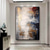 cheap Oil Paintings-Gray Gold Textured Paintinghandmade  Abstract Painting Hand-painted gold foil Acrylic Paintings Minimalist artwork Wall Art painting  for Living Room bedroom artwork