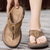 cheap Outdoor Sandals-Men&#039;s Leather Sandals Summer Sandals Slippers &amp; Flip-Flops Retro Walking Casual Daily Vacation Beach Comfortable Shoes Dark Grey Dark Brown