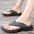 cheap Outdoor Sandals-Men&#039;s Leather Sandals Summer Sandals Slippers &amp; Flip-Flops Retro Walking Casual Daily Vacation Beach Comfortable Shoes Dark Grey Dark Brown