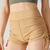baratos Shorts e motociclistas de ioga-Mulheres Shorts de Academia Shorts de ioga Calções De Treino Com Cordão Cintura Alta Pilates Treino de Ginástica Exercite-se Calção Côr Sólida Preto Azul Marron Esportes Roupas Esportivas Com Stretch