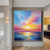 cheap Oil Paintings-Oil Painting Hand painted Customized Sky Clouds Landscape Canvas Oil Painting handmade Sunraise Sunset Art painting hand painted Abstract Cedar Textured sunset sea wall painting for Living Room