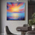 cheap Oil Paintings-Oil Painting Hand painted Customized Sky Clouds Landscape Canvas Oil Painting handmade Sunraise Sunset Art painting hand painted Abstract Cedar Textured sunset sea wall painting for Living Room