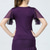 billige Toppene og settene-Latindans Ballroom-dans Topp Glimmer Ren Farge Tvinning Dame Ytelse Trening Kortermet Høy Polyester