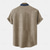 levne Klasický-Pánské plátěná košile Tričko Henley retro košile Vintage košile Etnická košile Geleneksel Dovolená Denní Vodní modrá Trávová zelená Khaki Krátký rukáv Stojáčkový límec Léto Jaro Oblečení Tisk