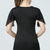 billige Toppene og settene-Latindans Ballroom-dans Topp Glimmer Ren Farge Tvinning Dame Ytelse Trening Kortermet Høy Polyester