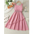 cheap Casual Dresses-Girls Shirred Waist Ruffle Trim Cami Dress For Party Beach Vacation Kids Summer Clothes