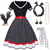 billige Antrekk-1950-talls vintage-inspirert flare-kjole damekostyme vintage cosplay dateparty&amp;amp; kveld festival silke skjerf