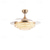 abordables Ventilateurs de plafond lumineux-Ventilateur de plafond LED globe suspendu au plafond sur table 1 lumière 90/105 cm design unique 3 couleurs en métal galvanisé style nordique moderne chambre à coucher 110-240 V