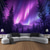 cheap Landscape Tapestry-Aurora Northern Lights Hanging Tapestry Wall Art Large Tapestry Mural Decor Photograph Backdrop Blanket Curtain Home Bedroom Living Room Decoration