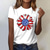 cheap Women&#039;s Collection-Independence Day July 4 USA Flag T-shirt Cartoon Manga USA Flag Harajuku Graphic Kawaii For Women&#039;s Adults&#039; Masquerade 4th of July 3D Print Festival