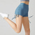 baratos Shorts e motociclistas de ioga-Mulheres Shorts de Academia Shorts de ioga Calções De Treino Com Cordão Cintura Alta Pilates Treino de Ginástica Exercite-se Calção Côr Sólida Preto Azul Marron Esportes Roupas Esportivas Com Stretch