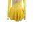 abordables Robes de Patinage Artistique-Robe de patinage artistique Femmes Fille Patinage Robe Jaune Patchwork Trou de pouce Spandex Maille Élastique Professionnel Entraînement Pratique Tenue de Patinage Chaleur Thermique cristal pailleté