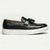 billige Loafers-krokodillemønster loafers for menn med slip-on design – uformelle sko i imitert skinn med hvit såle
