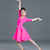cheap Latin Dancewear-Latin Dance Kids&#039; Dancewear Dress Pure Color Splicing Girls&#039; Performance Training Long Sleeve High Polyester