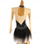 cheap Figure Skating Dresses-Figure Skating Dress Women&#039;s Girls&#039; Ice Skating Dress Black Patchwork Open Back Mesh Spandex High Elasticity Training Practice Professional Skating Wear Classic Crystal / Rhinestone Long Sleeve Ice