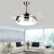 preiswerte Deckenventilator-Leuchten-LED-Deckenventilatoren 108 cm 1-flammig dimmbar galvanisierte/lackierte Oberflächen Metall Acryl modern nordischer Stil Schlafzimmer Esszimmer nur dimmbar mit Fernbedienung