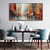 cheap Oil Paintings-Handmade Oil Painting Canvas Wall Art Decoration Modern Abstract Architectural Streetscape for Home Living Room Decor Rolled Frameless Unstretched Painting