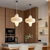 voordelige Eilandlichten-led hanglamp warm wit inbouw plafondlamp 26cm metaal/glas led plafondlamp moderne ronde plafondlamp plafondlamp voor woonkamer gang