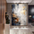 cheap Oil Paintings-Gray Gold Textured Paintinghandmade  Abstract Painting Hand-painted gold foil Acrylic Paintings Minimalist artwork Wall Art painting  for Living Room bedroom artwork