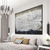 cheap Abstract Paintings-large wall art Minimalist Abstract Mountain Painting hand painted Extra large Landscape foil painting wall art gray gold canvas painting on canvas abstract painting for Living room painting