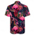 abordables Aves &amp; Animales-Hombre Flamenco Tropical camisa hawaiana Mangas cortas Camisa Cuello Vuelto Hawaiano Complejo Exterior Vacaciones Calle Blanco Rosa Azul Piscina S M L