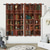 cheap Curtains &amp; Drapes-Vintage Bookshelf Blackout Curtains Door Insulation Outdoor Balcony Rest Living Room Home Decoration 2-piece Set of 3d Digital Printing Perforated