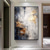 cheap Oil Paintings-Gray Gold Textured Paintinghandmade  Abstract Painting Hand-painted gold foil Acrylic Paintings Minimalist artwork Wall Art painting  for Living Room bedroom artwork