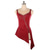 cheap Figure Skating Dresses-Figure Skating Dress Women&#039;s Girls&#039; Ice Skating Dress Burgundy Patchwork Open Back Mesh Spandex Stretchy Training Practice Professional Skating Wear Thermal Warm Crystal / Rhinestone Sleeveless Ice